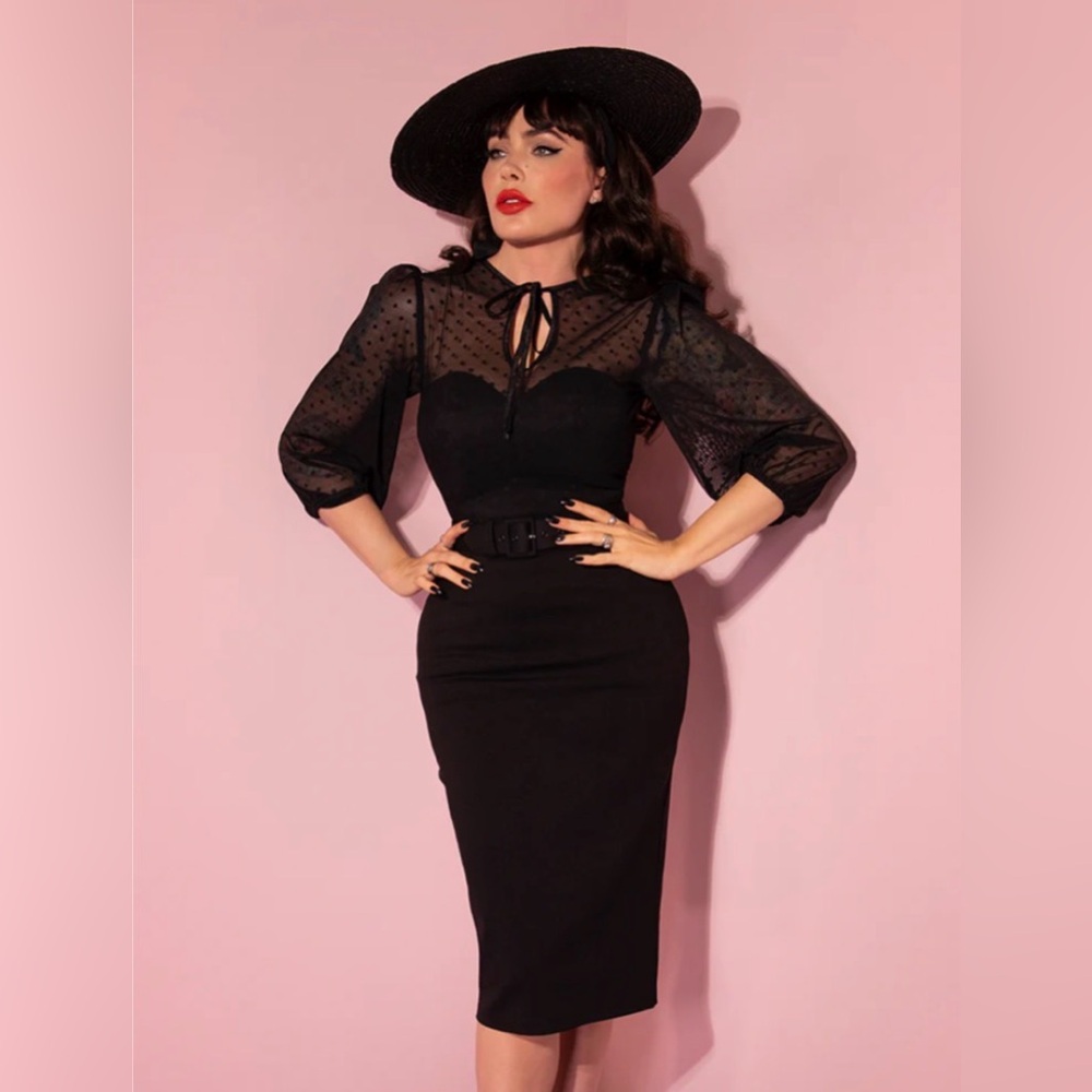 Vixen by Micheline Pitt Frenchie Wiggle Dress XL